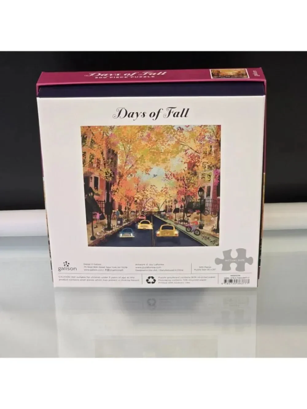 Galison Days of Fall 500-Piece Jigsaw Puzzle